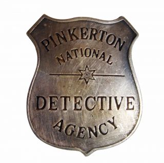 Old West 1900s Pinkerton Detective Agency Police Badge