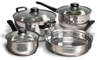 Cuisine Select Alverton 7 Piece Stainless Steel Cookware Set