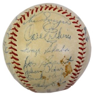   Signed Baseball JSA Jackie Robinson Campanella Alston Koufax