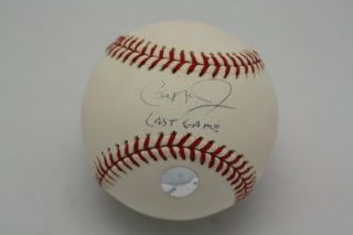   Jr Last Game Autographed Ball Baltimore Orioles MLB H O F