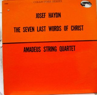 Amadeus Quartet Haydn Seven Last Words of Christ LP VG