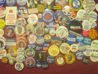 Lot of over 160 presidential pinbacks v g to exc cond wide variety