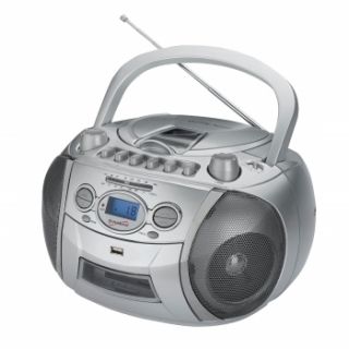   712USB Portable MP3 CD Player Cassette Recorder Am FM Radio USB