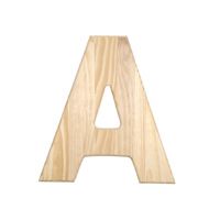 12 inch x 5 inch Unfinished Wood Letter Alphabet Name