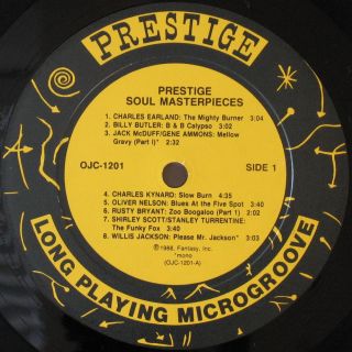 PRESTIGE OJC 1201 (please note, this is a reissue LP and is NOT a 