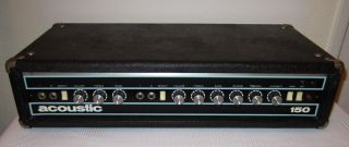 Vintage 1973 Acoustic 150 Guitar or Bass Amp Head Amplifier XLNT 