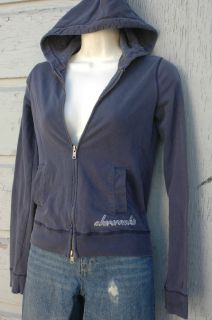 abercrombie fitch Blue zip Front Hoodie hooded sweatshirt jacket s