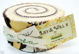   lily and will by bunny hill designs for moda jelly roll 100 % cotton