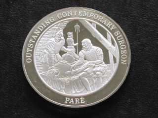 Ambroise Pare Silver Art Medal History of Medicine