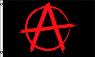 x5 Anarchy Symbol Flag Outdoor Banner Anarchist 3x5