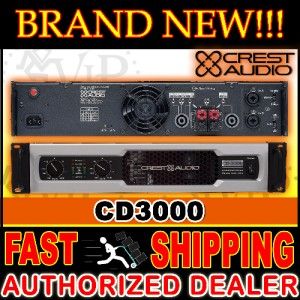 Crest Audio CD 3000 Stereo Power Amplifier 1500W per CH