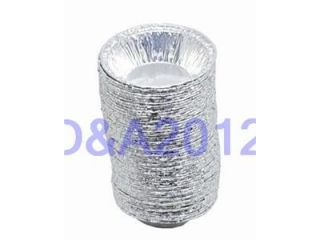 125pcs Disposable Aluminum Foil Baking Cups Tart Pan Cupcake Cases 