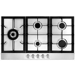 Ancona 5 Burner Stainless Steel 36 Gas Cooktop with Cast Iron Grates 