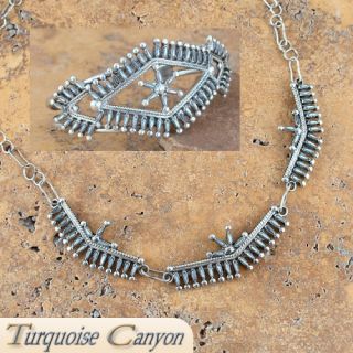 Zuni Native American Dead Pawn Necklace & Bracelet Mother of Pearl SKU 