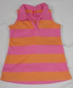 Hanna Andersson Girl Pink Orange Stripe Dress 18 24 80