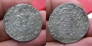 A66* SPANISH NETHERLANDS XF SILVER SCHELLING 1623 BRUDGE MINT