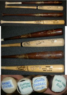 Andre Ethier Autographed Spring Training Game Used Bat