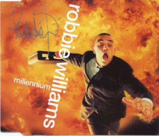 Signed CD booklet, Millenium, 5x5 inch. Signed in silver sharpie 