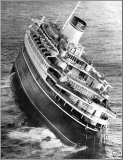 Poster Print Grand Sinking Andrea Doria Stern Close Up