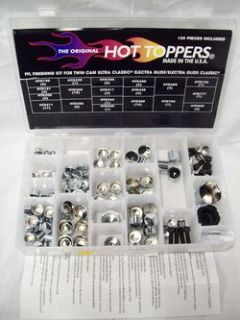 New Hot Toppers Chrome 130pc Finishing Kit for 99 06 Flhtcu FLHTC FFL 