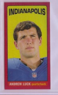 Andrew Luck 2012 Topps Chrome Tall Boy Red Refractor 75