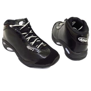 Mens Boys Black AND1 Tai Chi Basketball Trainers Shoes Boots Size 6 10 