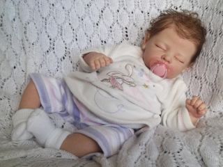 Reborn Baby Girl Andy by Linda Murray from The Cradle Now Baby Amelie 