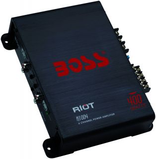  Boss R1004 Riot Series 400 Watts 4 Channel High Power Amplifier Amp 