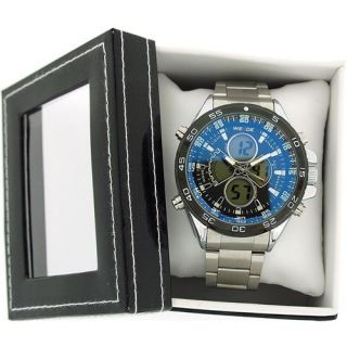 WEIDE Gents Analogue Digital Chrono Multi Function Stainless Steel 