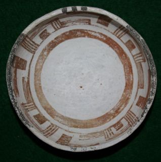 Anasazi Mogollon Pottery Pinedale Black on White Bowl