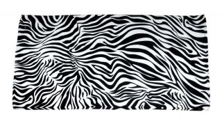 white zebra striped beach towel 60 in x 30 in