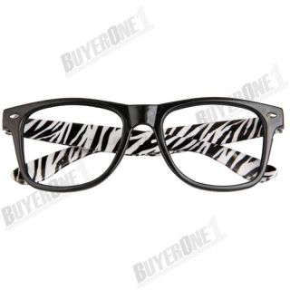  Retro Style Zebra Animal Prints Glasses Large Big Frame Party