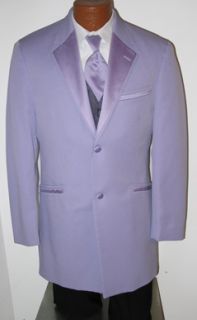 Lavender Purple Andrew Fezza Monaco Tuxedo Mens 44R