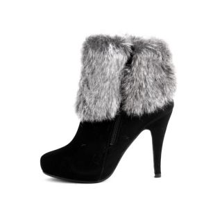   Womens Fashion   Ankle Shoes High Heel Boots Booties Ankle Cuffs Fur