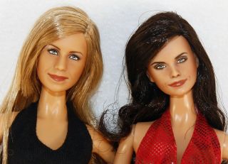 Decided to do repaints of both Jennifer Aniston and Courtney Cox, and 