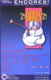 Broadway Poster ~70 Girls 70~ Anita Gillette, Olympia Dukakis 