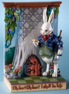 Jim Shore Alice in Wonderland White Rabbit IM Late