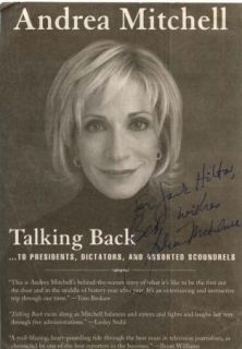 Andrea Mitchell Authentic Signed Original Autographed