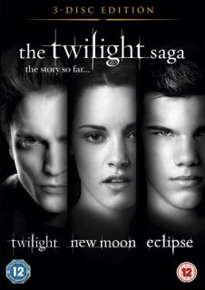 The Twilight Saga Trilogy 1 2 3 Boxset DVD New Box Set