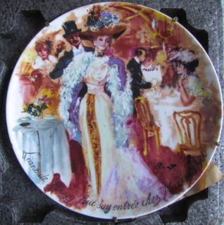 Limoges Porcelain Collector Plates Les Femmes de La Belle Brenot 