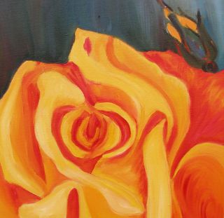 27   THE ROSE_____ORIGINAL PAINTING by ANNA 
