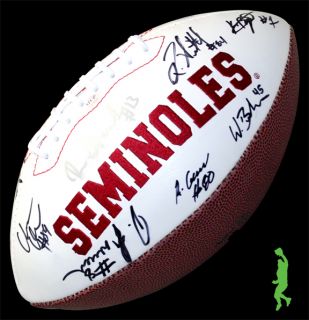 2012 Florida State Seminoles FSU Team Signed Football Ball Manuel 
