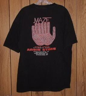 Maze Frankie Beverly Concert T Shirt 2005 Angie Stone