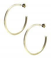 Sheila Fajl Square Style 18K Gold Plated Hoop Earrings Perfect Hoop 