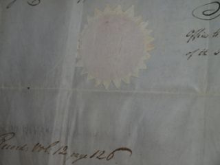 Andrew Jackson Signed Huge 1830 Vellum Land Grant Wseal