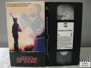 Gardens of Stone VHS James Caan, Anjelica Huston, James Eark Jones; F 