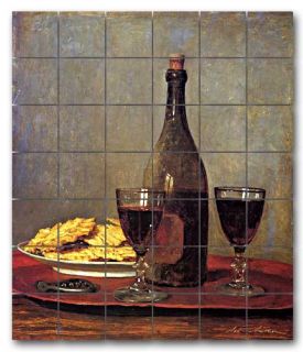   the artwork Still Life with Two Glasses of Red Wine by Albert Anker