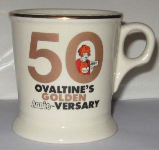 Mug OVALTINEs Golden Annie Versary 1981 Orphan Annie