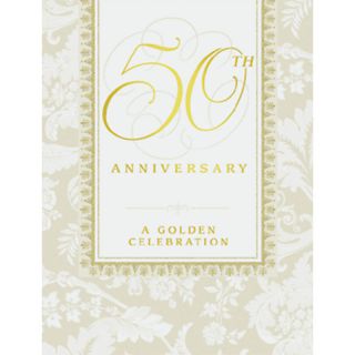 50th Wedding Anniversary Invitations Golden Celebration