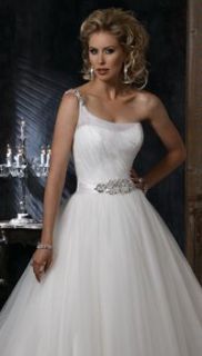 nwt MAGGIE SOTTERO ANNIKA MARIE R1091BR White size 14 Tulle Wedding 